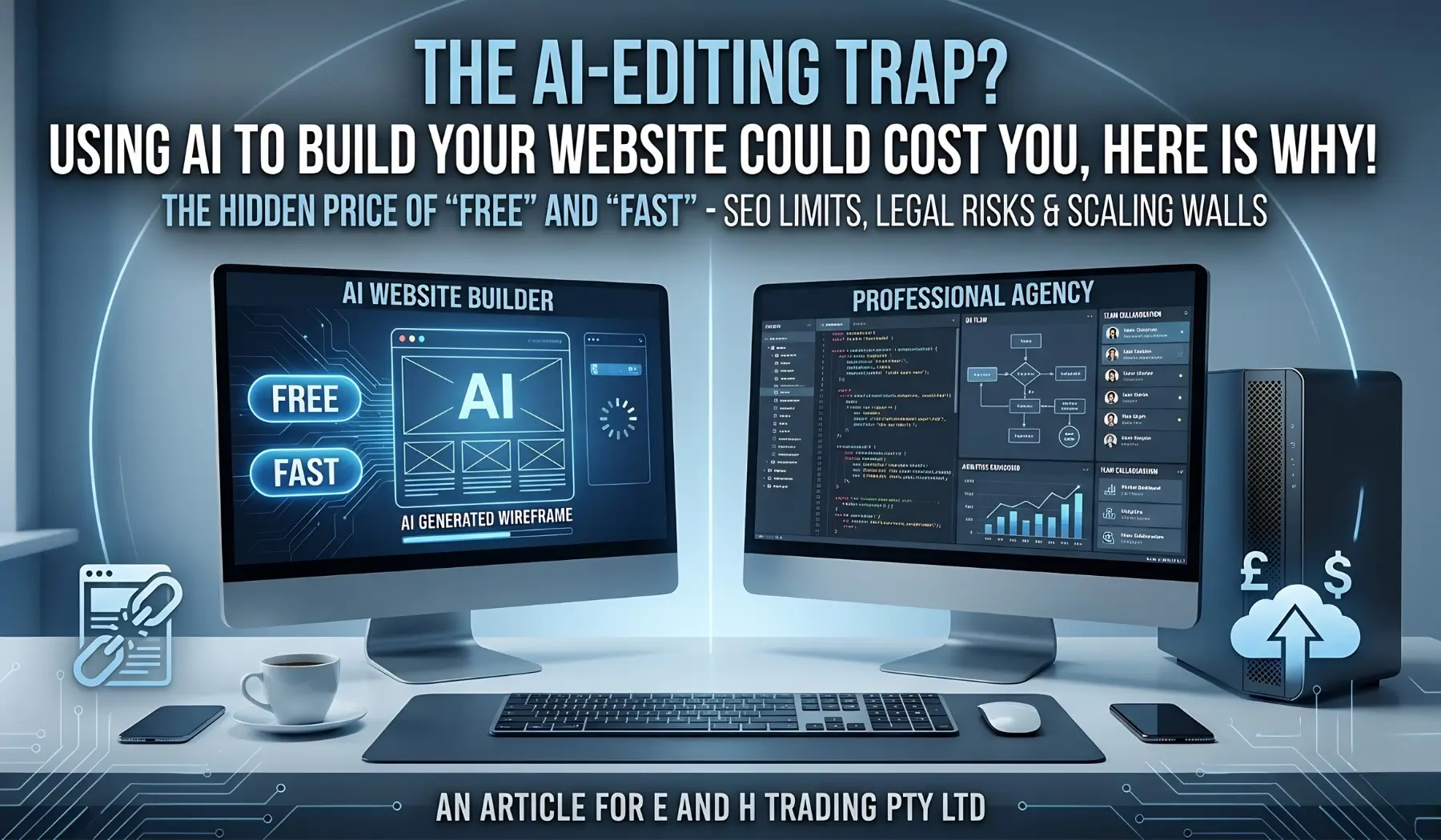 The AI-Editing Trap: Understanding why building with automated tools could cost your business more in the long run.